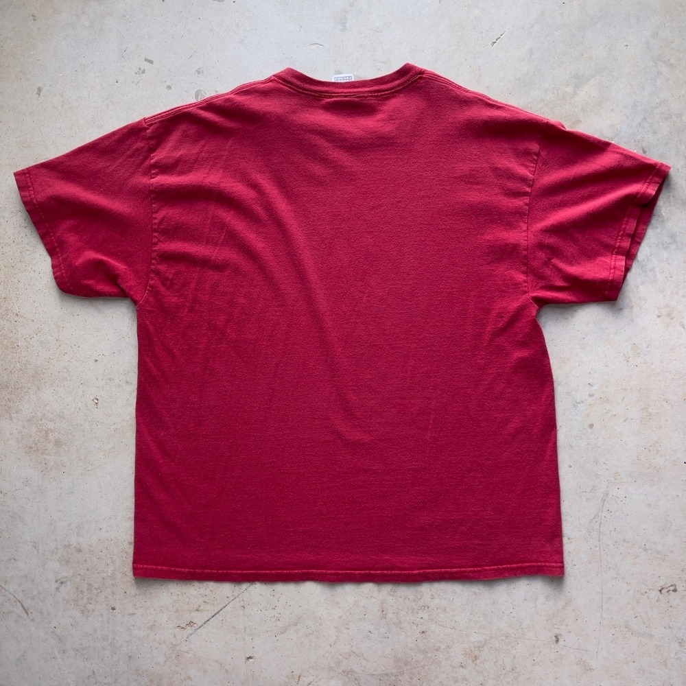 Vintage Jesus Graphic T-Shirt Mens XL Red Can You Hear Me Now Tee - Picture 2 of 6